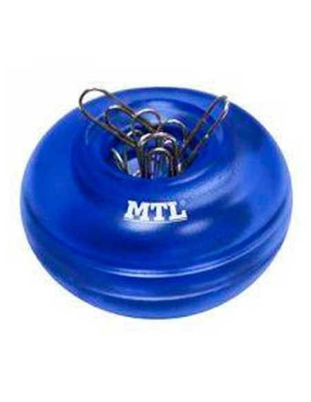 MTL PORTACLIPS IMANTADO REDONDO AZUL TRASNLÚCIDO