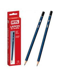 MTL LAPIZ MADERA GRAFITO HB -12U-