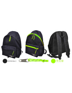 MP MOCHILA ECO GRANDE 43X35X24CM CREMALLERA AMARILLO  NEGRO