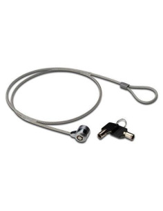NILOX CABLE DE SEGURIDAD PARA PORTÁTIL CON LLAVE COLOR NEGRO-GRIS