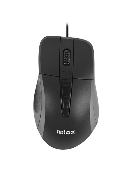 NILOX RATÓN CABLE USB 1000PPP NEGRO