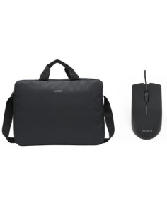 NILOX MALETIN PARA PORTÁTIL DE 156 BASIC NEGRO  RATON USB 1000 DPI