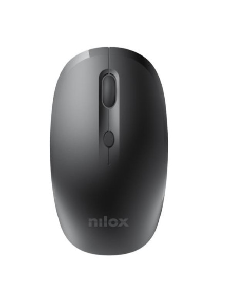 NILOX RATÓN INALÁMBRICO 3200PPP 4 BOTONES RECARGABLE NEGRO