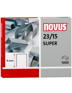 NOVUS GRAPAS SUPER 2315 PARA GRAPADORAS DE GRUESOS CAJA 1000 UD