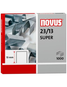 NOVUS GRAPAS SUPER 2313 PARA GRAPADORAS DE GRUESOS CAJA 1000 UD