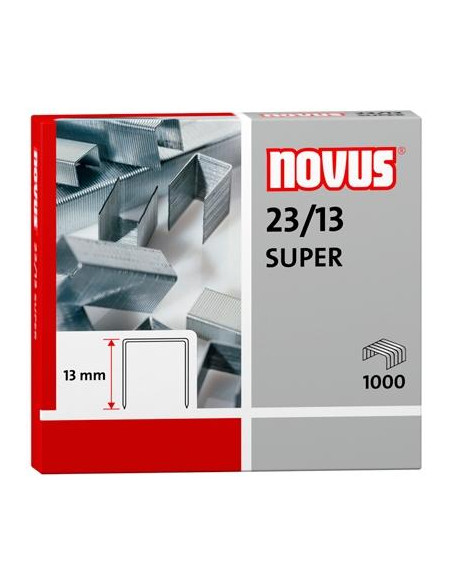 NOVUS GRAPAS SUPER 2313 PARA GRAPADORAS DE GRUESOS CAJA 1000 UD