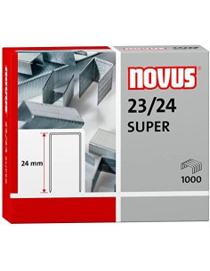 NOVUS GRAPAS SUPER 2324 PARA GRAPADORAS DE GRUESOS CAJA 1000 UD