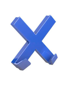 NOVUS DAHLE 95550 IMÁN MEGA MAGNET CRUZ XL 9X9CM CGANCHOS AZUL