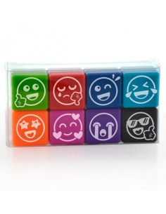 OFFICE BOX SELLOS DE MOTIVACIÓN VIVES 25X25CM COLORES SURTIDOS PACK 8 UD