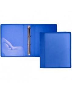OFFICE BOX CARPETA ANILLAS 2 X 40MM A4 TELA AZUL