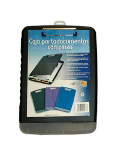 OFFICE BOX CAJA PORTADOCUMENTOS CON PINZA NEGRO