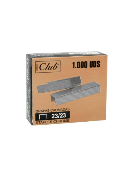 OFFICE CLUB GRAPAS 2323 CROMADAS -CAJA DE 1000