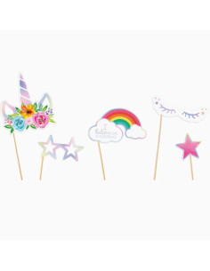 OH YEAH PHOTOCALL UNICORNIO SET DE 5 PIEZAS