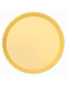 OH YEAH PLATO LLANO METLAIZADO Ø205CM AMARILLO PASTEL PACK 8U
