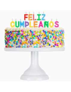 OH YEAH VELA CON 15 LETRAS FELIZ CUMPLEAÑOS 28CM MULTICOLOR