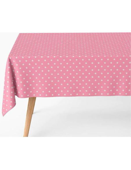 OH YEAH MANTEL BÁSICO ROLLO 12X5M ESTRELLAS ROSA BABY SURTIDO