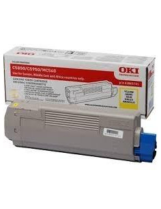 OKI TONER AMARILLO C-58505950MC560  6000 COPIAS