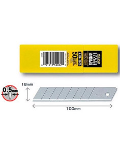 OLFA REPUESTO CUTTER 100X18MM  CUCHILLA FRACTURABLE 50 CUCHILLAS
