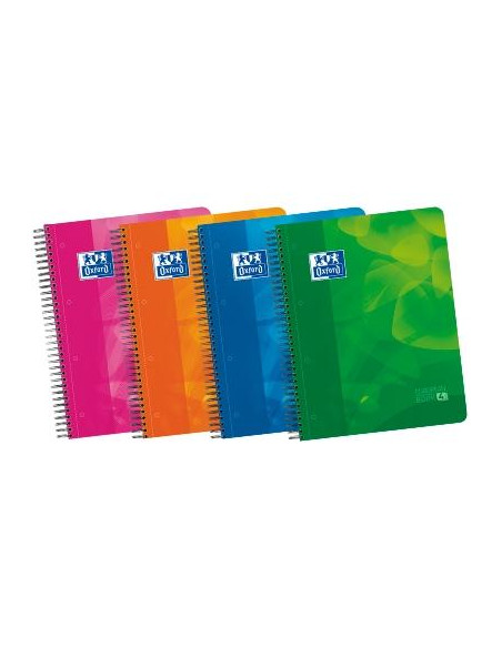 OXFORD CUADERNO LAGOON EUROPEANBOOK 4 MICROPERFORADO 120H 50 GRATIS A4 1 LÍNEA 4 SEP TPLÁSTICO PACK 5 UD CSURTIDOS