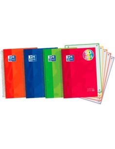 OXFORD CUADERNO CLASSIC EUROPEANBOOK 5 WRITE&ERASE 120H  A4 5X5 MICROPERFORADO TEXTRADURA CSURTIDOS VIVOS