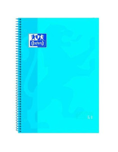 OXFORD CUADERNO CLASSIC EUROPEANBOOK 1 WRITE&ERASE 80H A4 5X5MM MICROPERFORADO TEXTRADURA TURQUESA