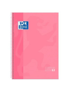 OXFORD CUADERNO CLASSIC EUROPEANBOOK 1 WRITE&ERASE 80H A4 5X5MM MICROPERFORADO TEXTRADURA ROSA CHICLE