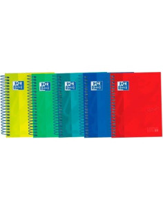 OXFORD CUADERNO TOUCH EUROPEANBOOK 4 MICROPERFORADO 120H 8 5X5MM TAPA EXTRADURA CSURTIDOS VIVOS