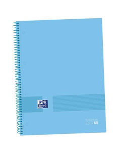 OXFORD CUADERNO &YOU EUROPEANBOOK 1 WRITE&ERASE 80H A4 5X5MM MICROPERFORADO TEXTRADURA PACK 5 UD PERIWINKLE BLUE