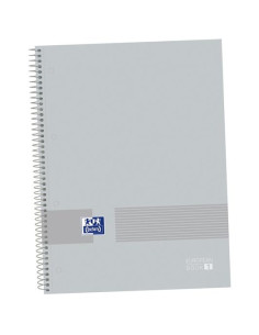 OXFORD CUADERNO &YOU EUROPEANBOOK 1 WRITE&ERASE 80H A4 5X5MM MICROPERFORADO TEXTRADURA PACK 5 UD PURE GREY
