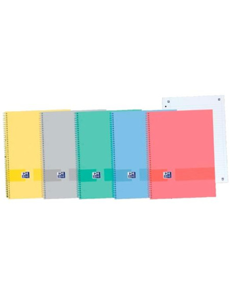OXFORD &YOU CUADERNO ESPIRAL EUROPEANBOOK 0 100H A4 PAUTADO TEXTRADURA PACK 5 UD CSURTIDOS