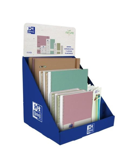 OXFORD CUARDERNOS NATURE -EXPOSITOR 30U-