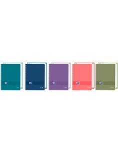 OXFORD CUADERNO EUROPEANBOOK 1 LIVE&GO  80H A4 5X5 TAPA PLÁSTICO OPACO CSURTIDOS VIVOS