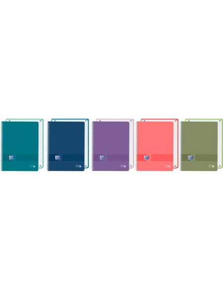 OXFORD CUADERNO EUROPEANBOOK 1 LIVE&GO  80H A4 5X5 TAPA PLÁSTICO OPACO CSURTIDOS VIVOS