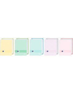 OXFORD CUADERNO EUROPEANBOOK 1 LIVE&GO  80H A4 5X5 TAPA PLÁSTICO OPACO CSURTIDOS PASTEL