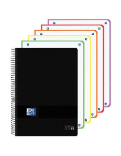 OXFORD CUADERNO EUROPEANBOOK 5 LIVE&GO 120H A4 5X5 WRITE&ERASE TPLÁSTICO NEGRO