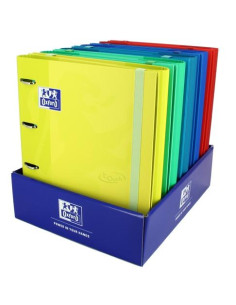OXFORD CARPETA ANILLAS 4X35 EUROPEANBINDER TOUCH A4 CRECAMBIO 100 HOJAS 90GR 5X5 SURTIDOS
