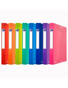 OXFORD CARPETA DE PROYECTOS URBAN PP TRANSLÚCIDO LOMO 40MM CON GOMAS A4 COLORES SURTIDOS