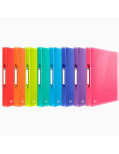 OXFORD CARPETA DE ANILLAS 2X15 URBAN PP A4 COLORES SURTIDOS TRANSLÚCIDOS