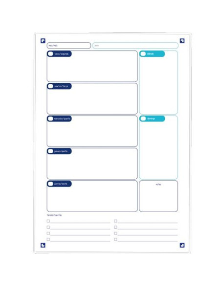 OXFORD RECAMBIO PLANNER SEMANAL PARA EBINDER A4 30H