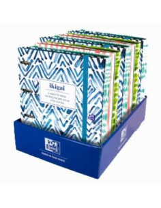 OXFORD CARPETA ANILLAS EUROPEANBINDER 4X35MM JAPANDI CRECAMBIO 5SECC VIVOS 5X5 A4 CSURTIDOS