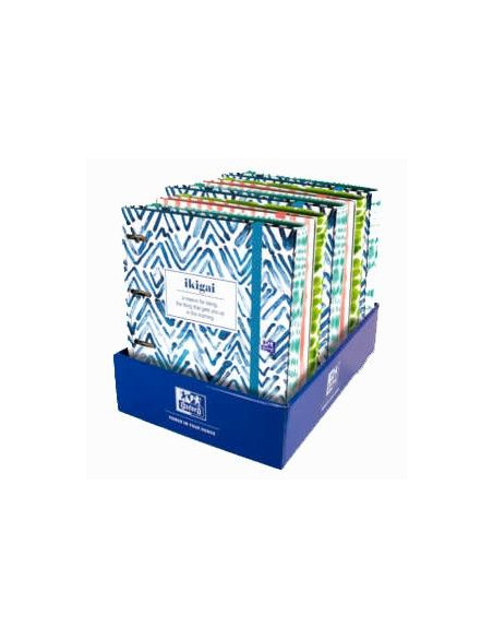 OXFORD CARPETA ANILLAS EUROPEANBINDER 4X35MM JAPANDI CRECAMBIO 5SECC VIVOS 5X5 A4 CSURTIDOS