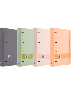 OXFORD EUROPEANBINDER BOREAL CARPETA 4 ANILLAS 4X35 A4 CRECAMBIO DOTS TPLÁSTICO ATERCIOPELADO CSURTIDOS
