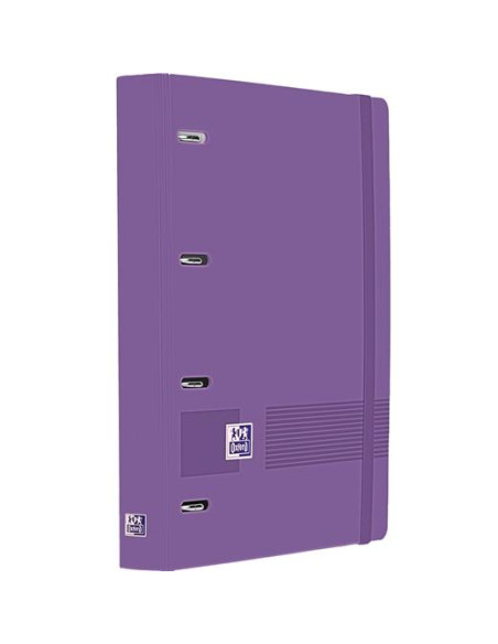 OXFORD EUROPEANBINDER LIVE&GO CARPETA ANILLAS 4X35 A4 CRECAMBIO 5X5 WRITE&ERASE POLYFOAM LILA