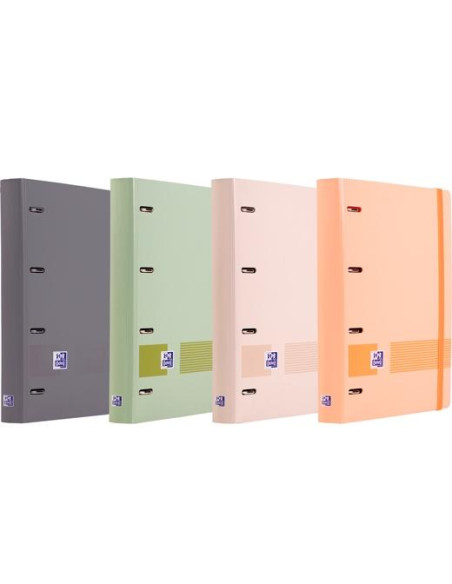 OXFORD EUROPEANBINDER BOREAL CARPETA 4 ANILLAS 4X35 A4 CRECAMBIO 5X5 TPLÁSTICO ATERCIOPELADO CSURTIDOS
