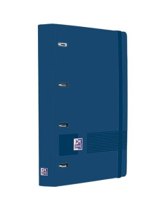 OXFORD EUROPEANBINDER LIVE&GO CARPETA ANILLAS 4X35 A4 CRECAMBIO 5X5 WRITE&ERASE POLYFOAM AZUL MARINO