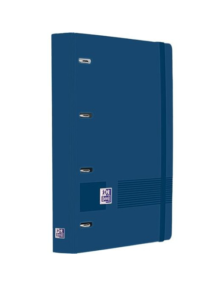 OXFORD EUROPEANBINDER LIVE&GO CARPETA ANILLAS 4X35 A4 CRECAMBIO 5X5 WRITE&ERASE POLYFOAM AZUL MARINO