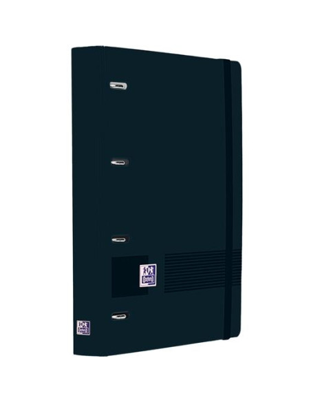 OXFORD EUROPEANBINDER LIVE&GO CARPETA ANILLAS 4X35 A4 CRECAMBIO 1 LÍNEA WRITE&ERASE POLYFOAM NEGRO