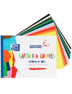 OXFORD BLOC 10H A4 CARTULINA DE COLORES 170GR