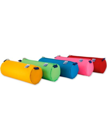 OXFORD KANGOO KIDS ESTUCHE PORTATODO REDONDO GRANDE POLIÉSTER COLORES SURTIDOS