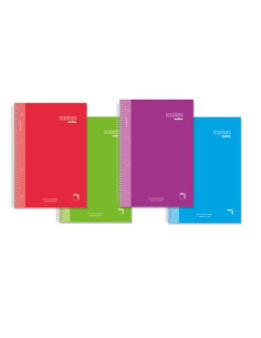 PACSA CUADERNO PREMIUM EXTRA 120H A4 90GR 5X5GRECA MICROPERFORADO TEXTRADURA PACK 4 UD CSURTIDOS